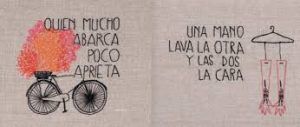 NO DES PUNTADA SIN HILO